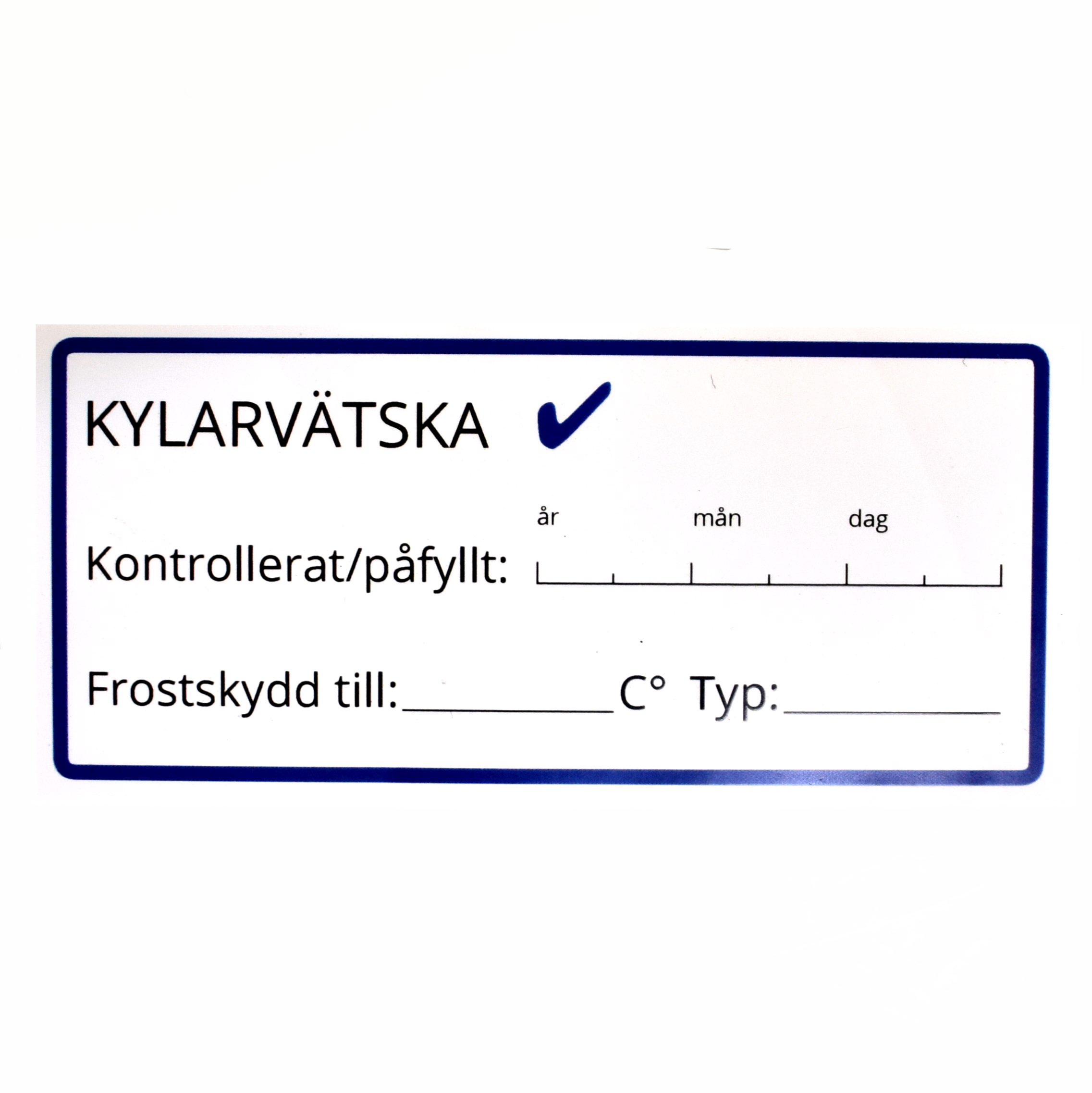 Kylarvätska dekal
